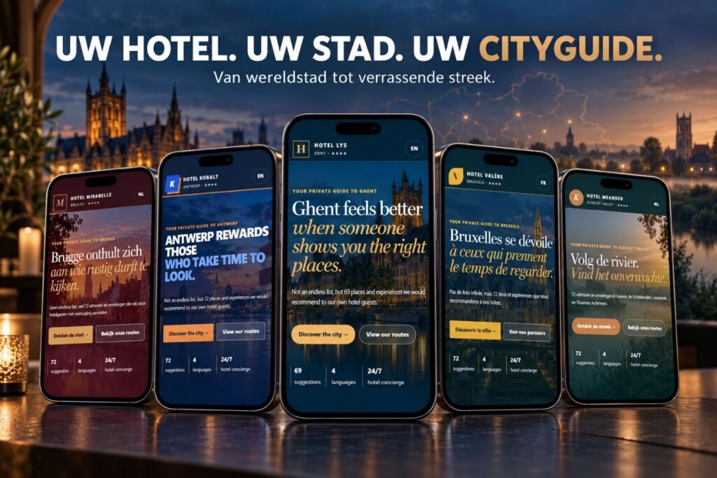 Cityguides by Planet Polaris: branded digital city guides for hotels on smartphones