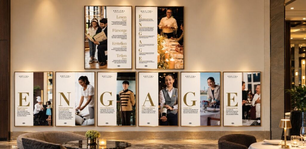 Sofitel ENGAGE poster series for Sofitel Munich Bayerpost